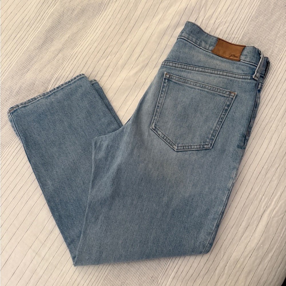 Petite high-rise '90s classic straight jean in Honeydew wash